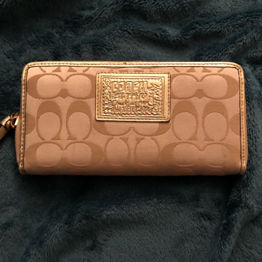 Coach Gold Poppy Wallet